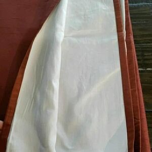 Pottery Barn Rust and White Curtains